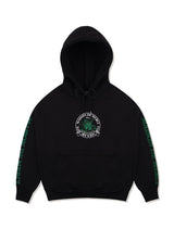 [起毛]Women's Crop  Le Lease Circle HeavyTerry Hoodie Black(FCD4TS714W)