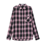 (UNISEX) スプレーディングボールドチェックシャツ