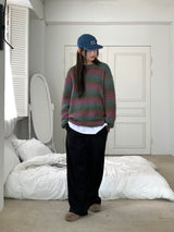 [UNISEX/ WOOL20] タムズグラディエントダンガラモヘアニット