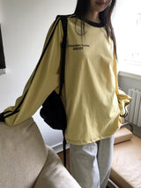 Royle track color combination overfit long sleeve t-shirt