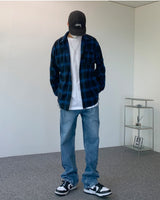 カットオーバーチェックシャツ / Cutting over-checkered shirt (6628254056566)