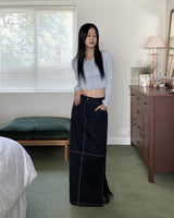 Tueya クロップスナップ カーディガン/Tueya Crop Snap Cardigan