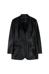 Back Patch Oversized Blazer _ Black