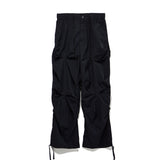 クリースナイロンバンディングパンツ / CREASE NYLON BANDING PANTS_BK