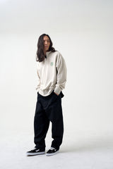 ハーフジップスウェットシャツ / Half-Zip Sweatshirt_Black