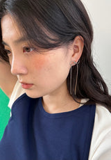 ribbon chain earring