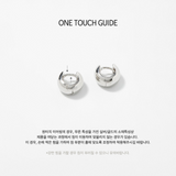 Matt Hoop One-touch Earrings