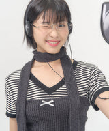 リボンニットチューブトップ