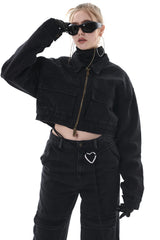 デニムボンバージャケット/DENIM BOMBER JACKET