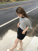 ジッパー＆リベットミニスカート