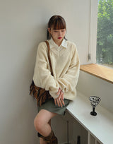 アルパカボキシーニット / Alpaca Boxy Knit (5color)