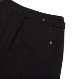 COLLECTION BELT POINT TWO TUCK PANTS [BLACK]