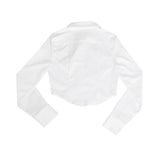 ローズシンボルクロップシャツ / ROSE SYMBOL CROP SHIRT #NAVY