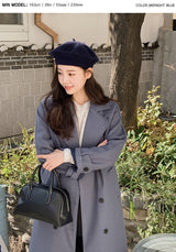 [SHOPPERMADE] ダブルウールロングコート (4color)