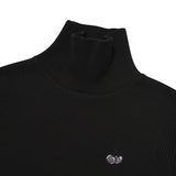 CHERRY BASIC TURTLE NECK T-SHIRT [BLACK]