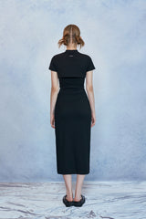 [SET] HIDE Chain Crop Top (Black) (6570965172342)
