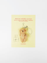 Cosymosy 'Happy Birth & Congratulation' Teddy bear Keyring Card - 5 Color