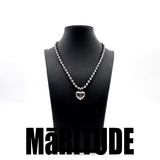 チェッカーハートネックレス / CHECKER HEART NECKLACE