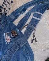 Pierced big star keychain