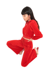 ベルベットフレームフーディージップアップ  / Velvet Flame Trackpants (4168740339830)