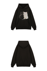 BABY CAT BLESS YOU HOODIE - BLACK