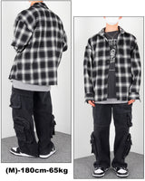 カットオーバーチェックシャツ / Cutting over-checkered shirt (6628254056566)