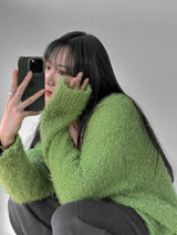 Leo Boucle Hair Cardigan (3color)