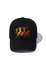 Flame Bear Ball Cap_Black (6684797960310)