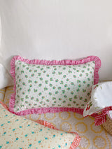 Candy Pop Checkered Frill Mini Cushion Cover Baby Pillow