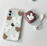 ビッグモチラビットブラウンフォーンケース / Big Mochi Rabbit brown Phone Case