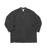WARM-FLEECE HERITAGE CARDIGAN (Charcoal) / ウォームフリースヘリテージカーディガン