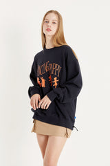 ダンシングパピースウェットシャツ / 25P DANCING PUPPY SWEAT SHIRTS_NAVY