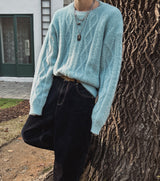 アンゴラフィッシャーツイストニット (5 color)