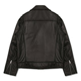 LAMBSKIN SNAP RIDER JACKET