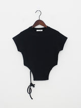 レグランストリングクロップTシャツ / Reglan String Crop T-shirt (4color)