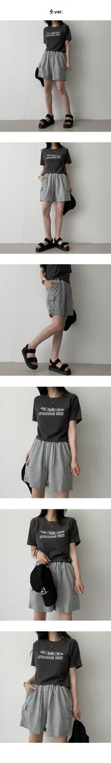 ペーパー3/4レンスカーゴショーツ / Paper 3/4 length Cargo shorts