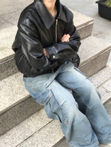 ビンテージファー2WAYブルゾンジャンパー