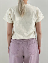 Flower daisy cropped t