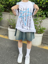 トゥインクルスターレタリング半袖シャツ / Twinkle star lettering short-sleeved shirt