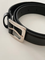 Oblong buckle belt 