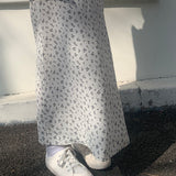 ディアスプリングフラワーバンディングロングスカート / Dear Spring Flower Banding Long Skirt (3 colors)