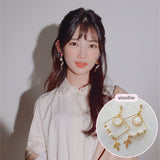 ホワイトドリームキャッチャーイヤリング / White Dream Catcher Earring (LOONA Yves Earring)