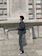 ASCLO Back Button Denim Jacket (3color)