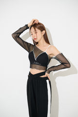 サムホールシルクロップTシャツ / TOP(9330) Thumbhole Siru Crop Tee