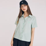 シアサッカーストライプシャツ / SEERSUCKER STRIPE SHIRT(GREEN)