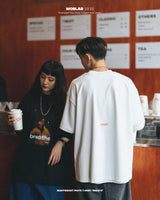 ブレスロゴT / MOBLAB BREATH LOGO TEE BLACK / WHITE 2023SS