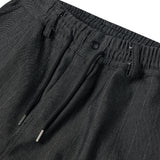 ストライプパラシュートデニムパンツ(black)