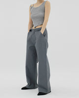 ベルクロルーズワイドパンツ / Velcro loose wide pants (2color)