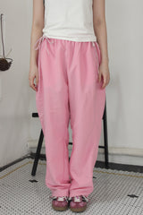 ribbon string pants (pink)