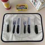 black cutlery case - jelly hard